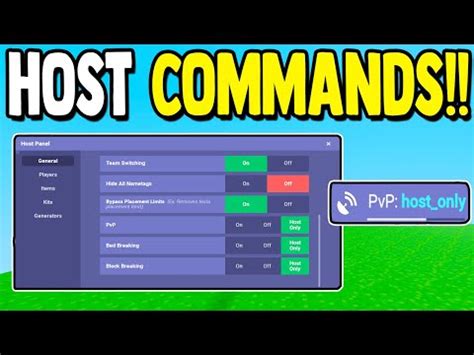 ALL NEW MATCH COMMANDS Roblox BedWars YouTube