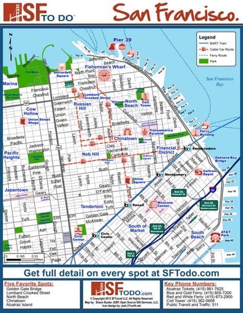 San Francisco Tourist Map Tourism Guide Pdf