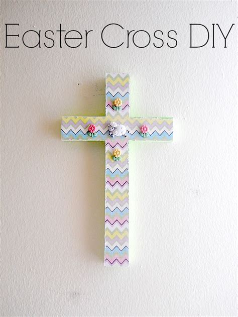 Easter Cross DIY Running With A Glue Gun