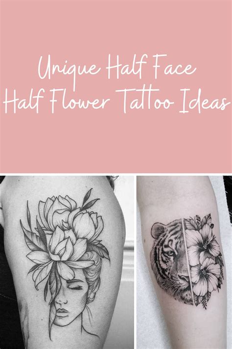 Unique Half Face Half Flower Tattoo Ideas - Tattoo Glee