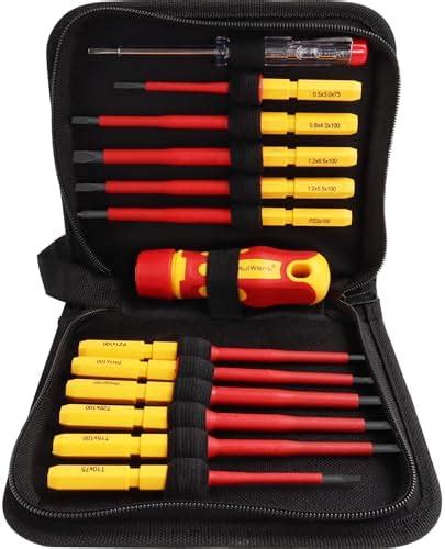 Amazon.com: FESA Electrician Insulated Screwdriver Set - 1000V 11-Piece Professional Electrician ...