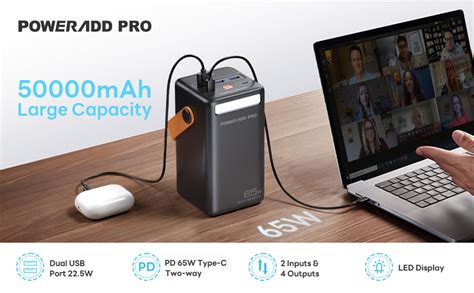 Amazon Power Bank Mah Pd W Usb C Portable Charger Led