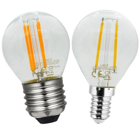 Mm Lampe Sph Re Led Filament E K V W Alealuz