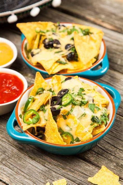 Nachos With Melted Cheese Stock Photo - Image: 57831723