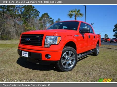 Race Red 2014 Ford F150 Stx Supercrew 4x4 Black Interior Vehicle Archive