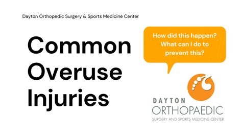 Common Overuse Injuries | Dayton Orthopedic Surgery