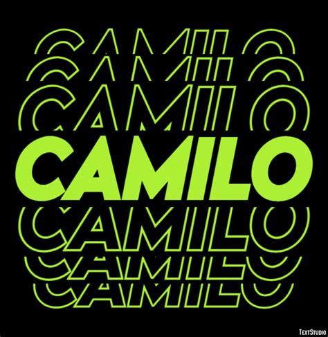 Camilo Efecto de texto y diseño de logotipos Nombre