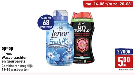 Lenor Wasverzachter Folder Aanbieding Bij Aldi Details