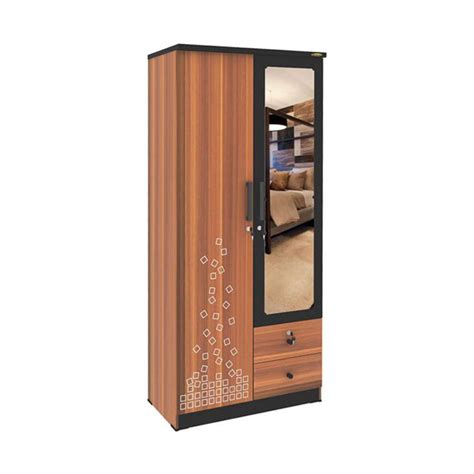 Jual LEMARI PAKAIAN 2 PINTU ROMARO LPP 22 L ITALIAN WALNUT Shopee