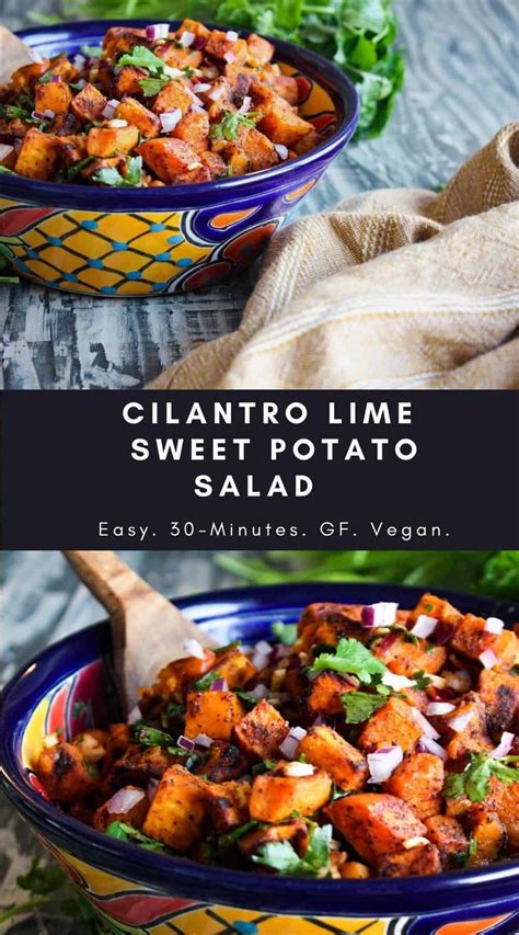 Cilantro Lime Sweet Potato Salad Tao Of Spice