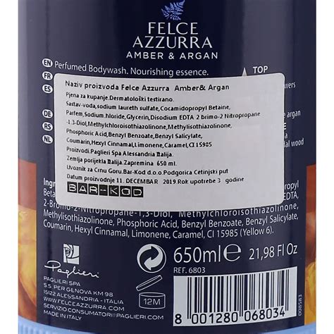 Felce Azzura Kupka Ambra Argan Ml Voli Ecommerce