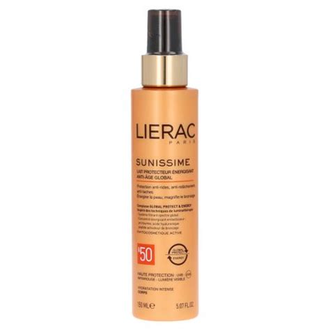 LIERAC SUNISSIME LATTE PROTETTIVO ENERGIZZANTE ANTI ETÀ GLOBALE SPF50