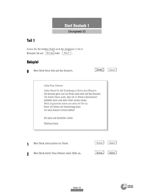 Lesen A1 | PDF