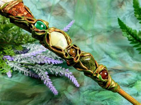 Owl Wand Crystal Wand With Owl Totem Magic Wand Wizard Wand Etsy