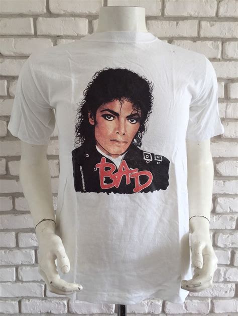 Vintage Michael Jackson Bad Tshirt Etsy