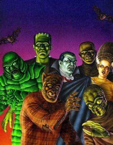 Universal Classic Monsters Art Universal Monsters By Jeff Butler Universal Monsters Art