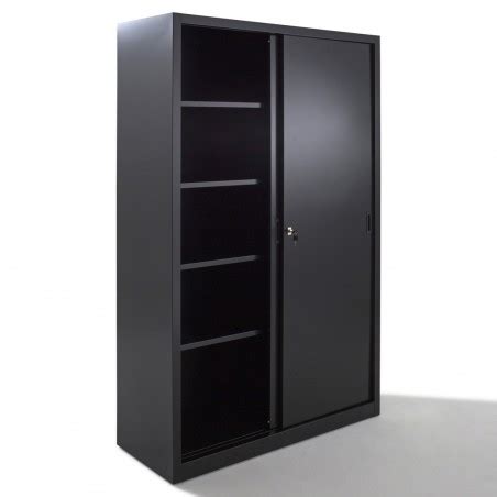 Armoire Haute M Tallique A Portes Coulissantes Optim Espace