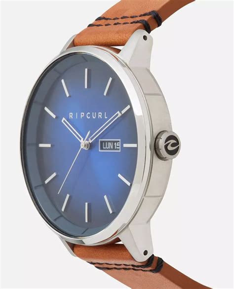 Jual Rip Curl Ripcurl Detroit Leather Deep Blue Jam Tangan Pria Mm