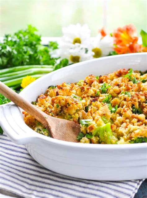 Fannies Easy Cheesy Broccoli Casserole The Seasoned Mom