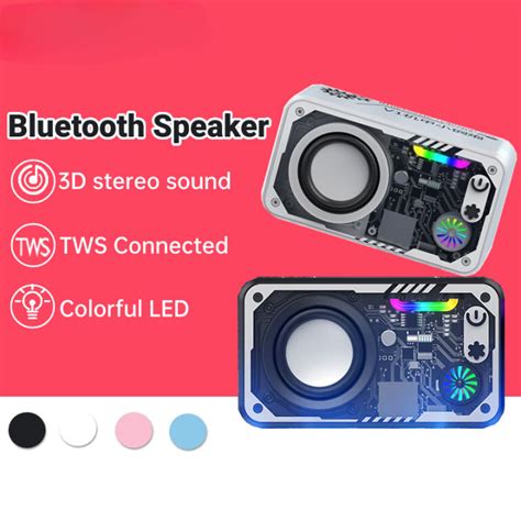 SFREE Shipping Lenovo V1 Mecha Speakers Transparent Wireless