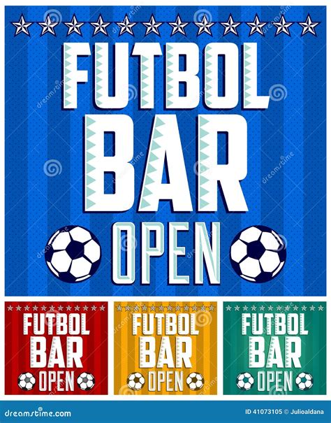 Football Sports Bar Menu Card Design Template Stock Vector