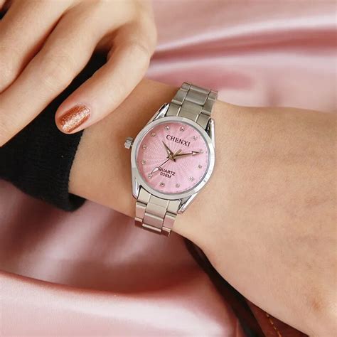 Chenxi Reloj De Pulsera De Cuarzo Para Mujer Cron Grafo De Color Rosa