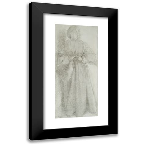 Dante Gabriel Rossetti X Black Modern Framed Museum Art Print Titled