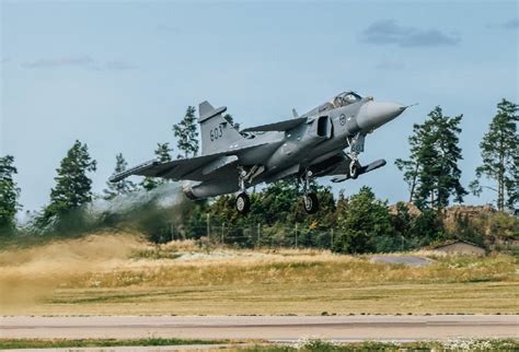 Saab Delivers The First Series Produced Gripen E Fighter To Fmv