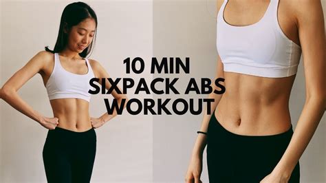 10 Min Sixpack Abs Workout At Home Youtube