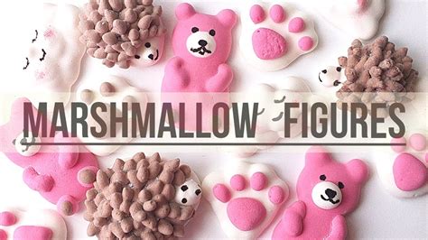 Marshmallow Marshmallowfigures How To Make Marshmallow Figures Youtube