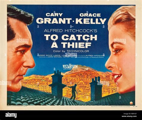 To Catch A Thief Year 1955 Usa Director Alfred Hitchcock Cary Grant Grace Kelly Poster Usa