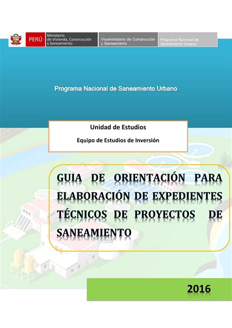 Guía De Orientación Para Elaboración De Expedientes Técnicos De