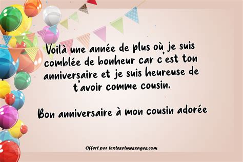 Une Ann E De Plus Mon Cousin Joyeux Anniversaire Textes Et Messages