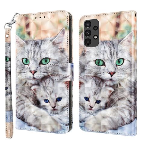 For Samsung Galaxy A G G D Painted Leather Phone Case Two