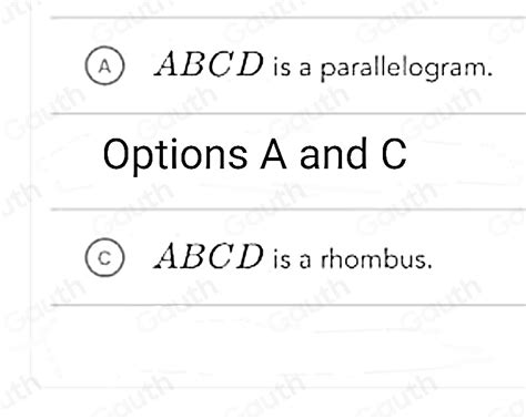 Solved Consider This Diagram Of Quadrilateral Abcd Which Is Not Drawn