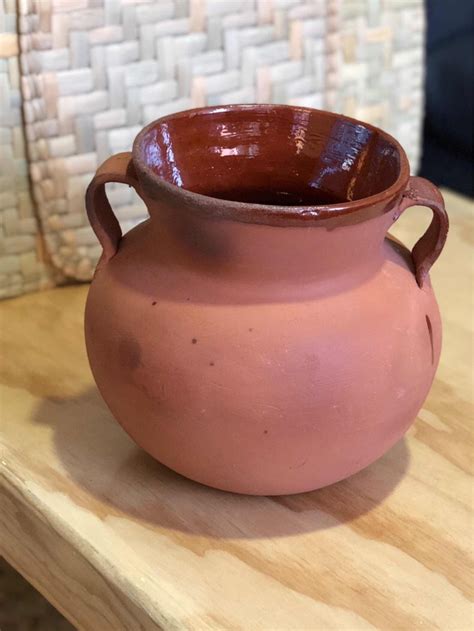 Olla De Barro Artesanal Para Frijoles Original Tonalteca En