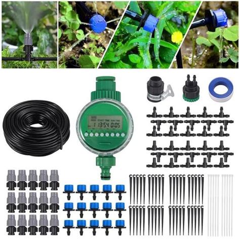 Système d irrigation Jardin Kit d Arrosage Automatique Goutte à Goutte