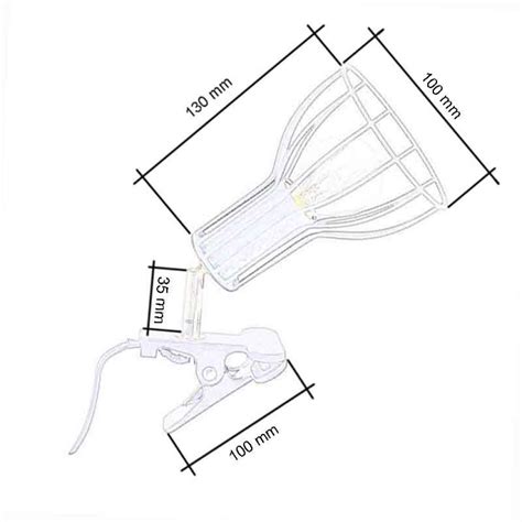 Moderne Klemmleuchte Klemmlampe Schreibtischleuchte Weiß E14 Max 40w