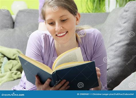 Woman Relaxing Reading A Book Stock Image Image Of Recuperating