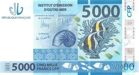 French Pacific Territories Francs Cfp Unc