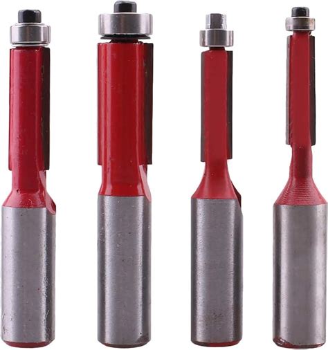 4 Sizes Of One Set 1 2 1 4 Handle Cutting Dia End Bearing 2 Flutes