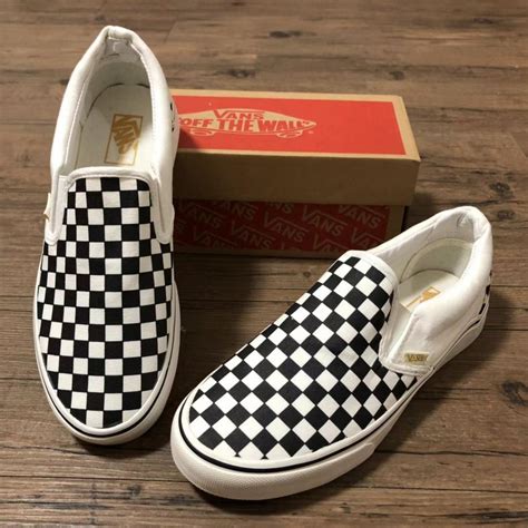 Original Vanss Classic Slip On Checkered Of Women Shoes New Style