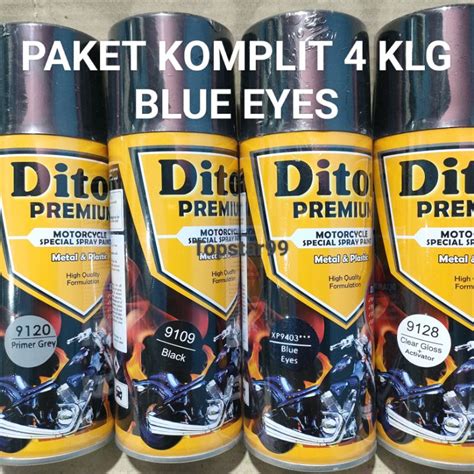 Jual Pilok Cat Diton Premium Paket Lengkap Kaleng Blue Eyes Xirallic