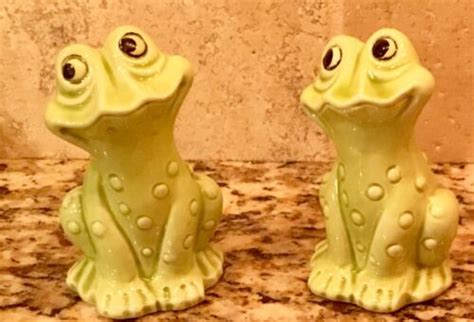 Vintage Frog Salt Pepper Shaker Japan EBay