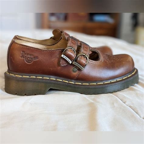 Classic Brown Leather Mary Jane Dr Martens