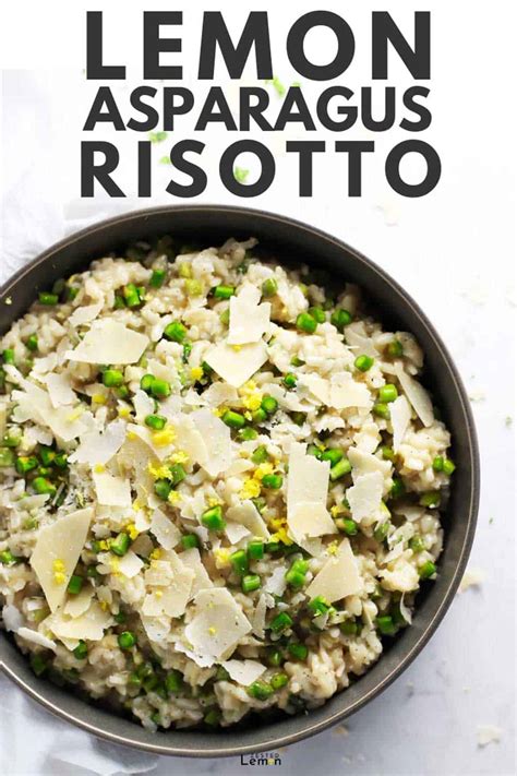 Lemon Asparagus Risotto - Zested Lemon