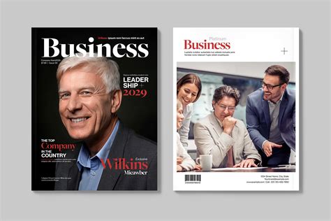 Business Magazine Template Brandpacks