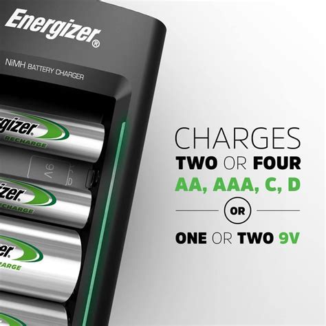 Energizer Rechargeable Aa And Aaa Battery Charger With Rechargeable