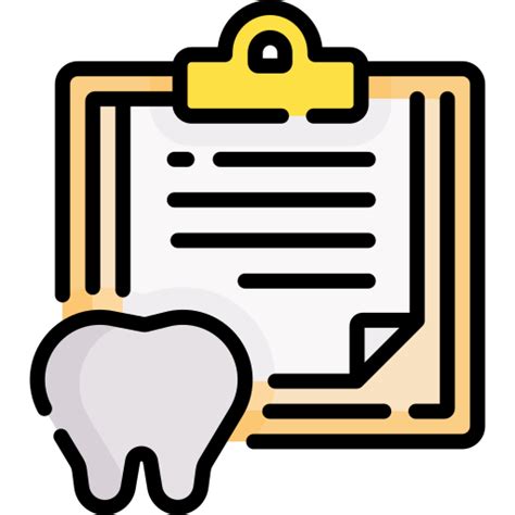 Dental Record Special Lineal Color Icon