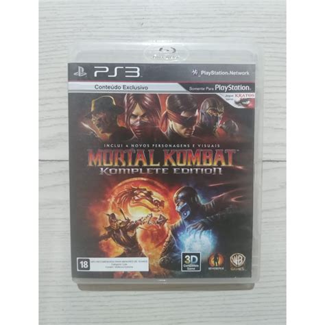 Mortal Kombat Komplete Edition M Dia F Sica Ps Shopee Brasil